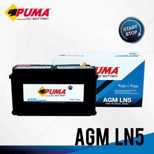 แบตเตอรี่รถยนต์ PUMA AGM LN5