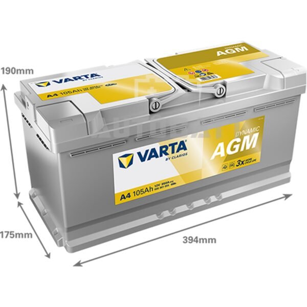 แบตเตอรี่รถยนต์ VARTA Silver Dynamic รุ่น AGM 95 (G14) - Image 2