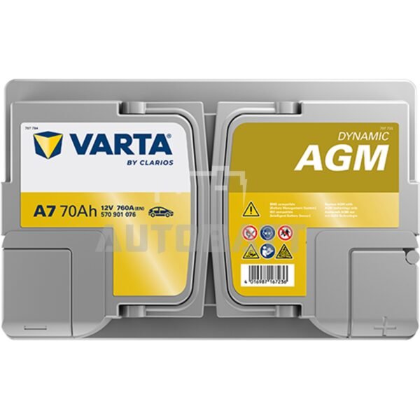 แบตเตอรี่รถยนต์ VARTA Silver Dynamic รุ่น AGM 70 (A7) - Image 8