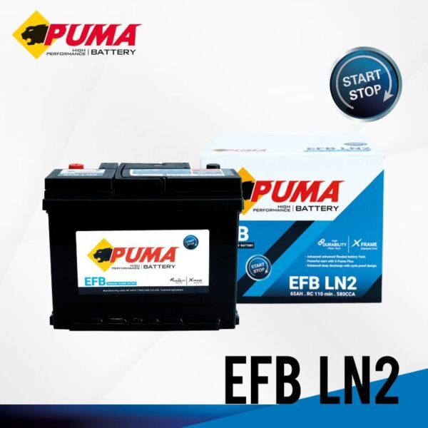 แบตเตอรี่รถยนต์ PUMA EFB LN2